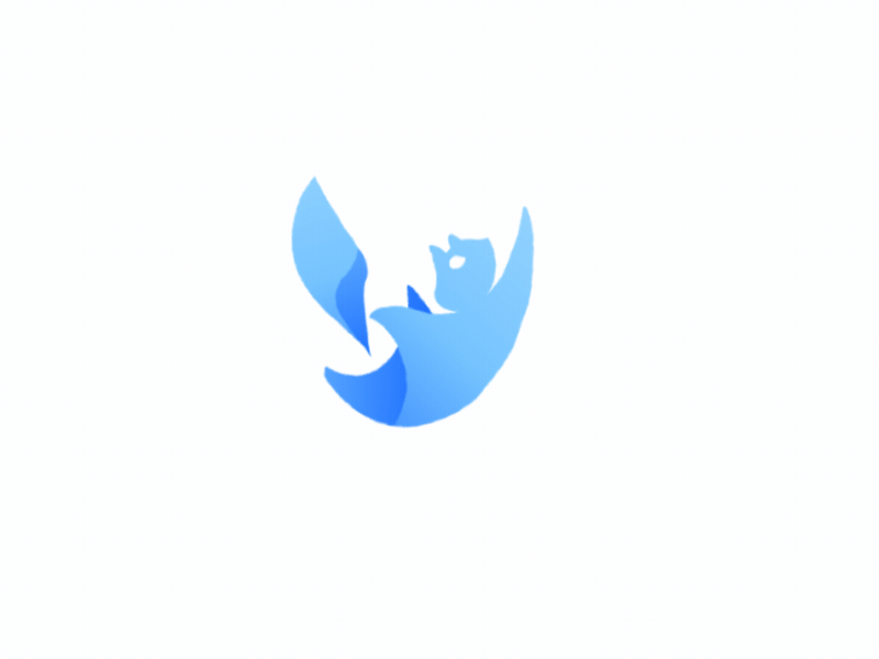 LETYAGA 2d after effects animation fly gif logo logoanimation logotype motion squirrel