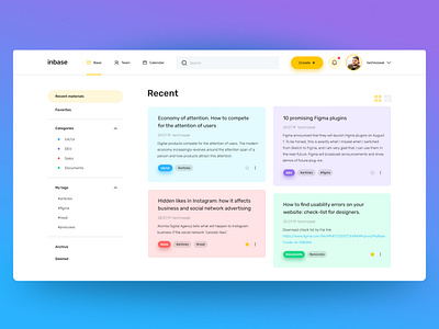 Knowledge base account dashboad dashboard ui data databse figma notes ui user interface ux uxdesign