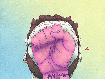 All Power To You! angry character design colorful illustration passive agressive surreal