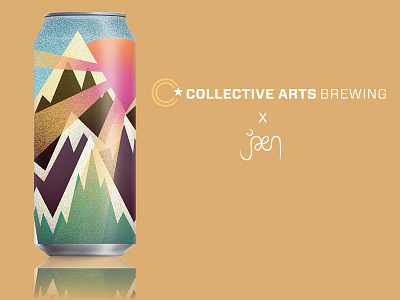 Beer Design beer craft beer design geometric graphic illustration landscape mountains package packaging