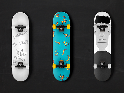 Skateboards adidas deck design golfwang mockup skateboard thrasher tyler the creator vienna