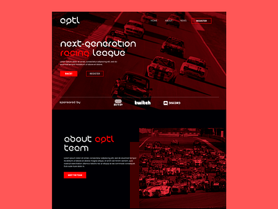 APTL assettocorsa e sports esports graphic design racing racingleague simulation ui ux website