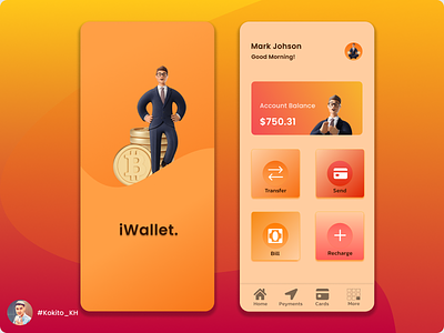iWallet UI Design app design ui ui design ux