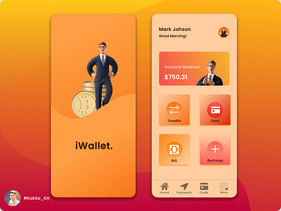 iWallet UI Design app design ui ui design ux