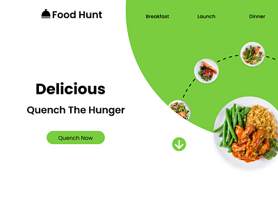 Food Hunt website Design design ui ui design website