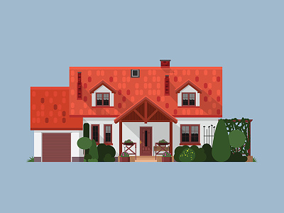Home, sweet Home architecture home house illustration