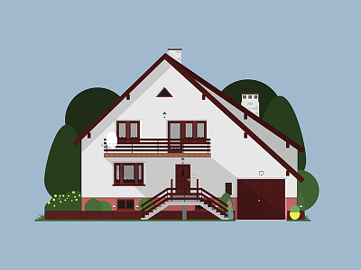 House architecture home house illustration