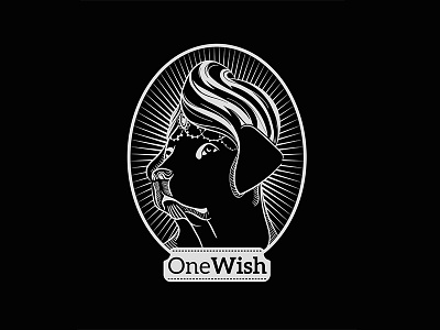 One Wish dog genie retro shampoo towel