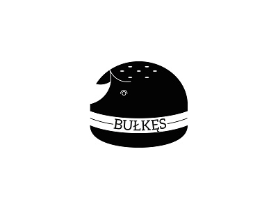 Bułkęs -pulled pork bistro bistro logo minimalistic pork pulled simple