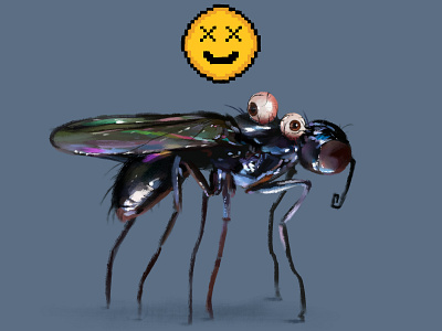 CriptoInsekt #Moska animal animation art artwork conceptart design eyeball gif graphic design illustration insect motion graphics