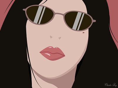 Minimalistic Vector Portrait