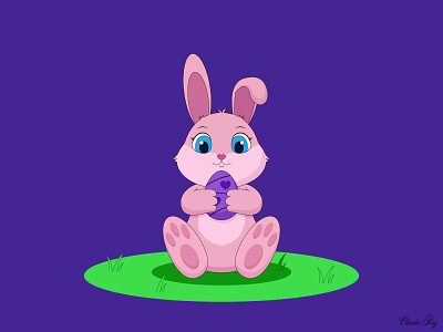 Easter Bunny bunny cartoon character characters cute easter easter bunny easter egg egg illustration rabbit vector