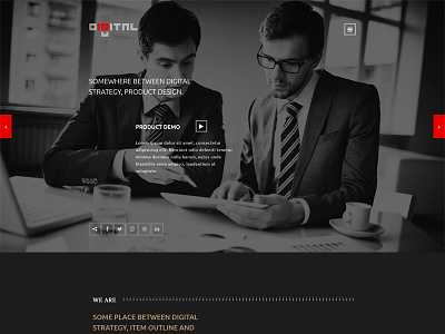 Digital - Business HTML Template agency blog bootstrap business clean company corporate creative design model modern portfolio