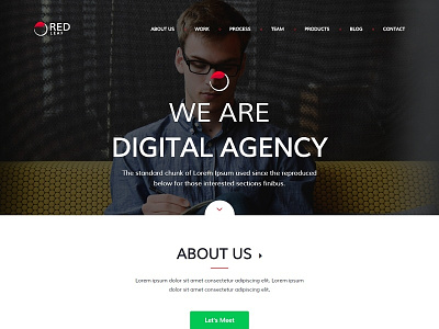 Red Leaf – Portfolio Agency Template agency bootstrap business corporate creative designer mansonry modern multipurpose one page onepage personal
