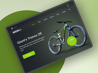 Bike E-commerce Website. branding dailyui design illustration ui ux