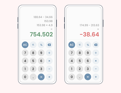 Calculator - Mobile 004 app calculator daily ui dailyui design figma maths mobile numbers ui