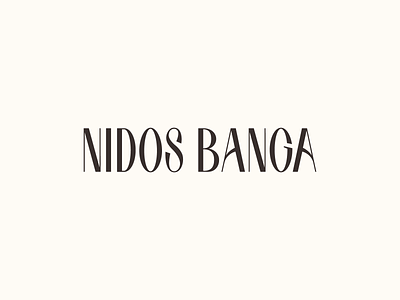 Nidos Banga Hotel brand identity branding brown design graphic design hotel identity logo logodesign logomark logotype nida resort type typography wave wordmark