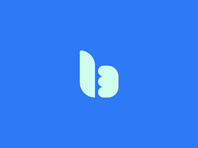 Benme b benefit benme blue brand identity branding design identity logo mint symbol tech thumb thumbsup wordmark