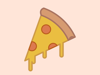 Pizza Slice Design design icon illustration logo minimalistic pizza simple vector
