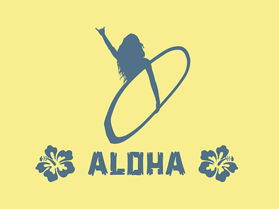Aloha Hawaiian Girl Surfer