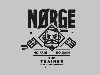 norge brand design icon norge norway sport symbol typography viking
