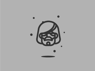 luke skaywalker beard caricature cartoon character design drawing logo monogram starwars stroke