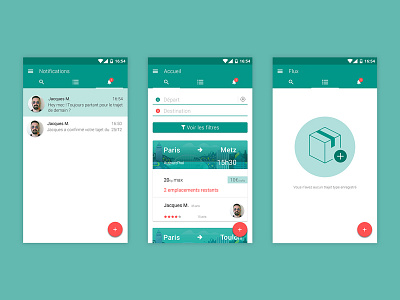 Delivery app design