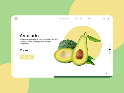 Simple site selling fruit branding design ui ux