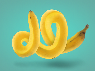 Danana 3d banana branding cinema4d danana illustrator logo photoshop