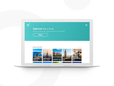 Homepage Concept design desktop interface travel ui user vacation web website