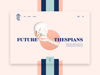 Future Thespians branding clean layout minimal portfolio simple template typography web design webdesign website