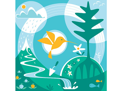 CalAcademy Sustainability california academy of sciences environment illustration illustrator nature sustainability vector