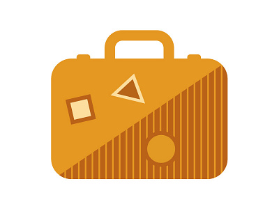 Suitcase bag icon iconography illustration suitcase travel