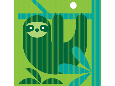 Costa Rica Sloth costa rica environment icon iconography illustration nature sloth