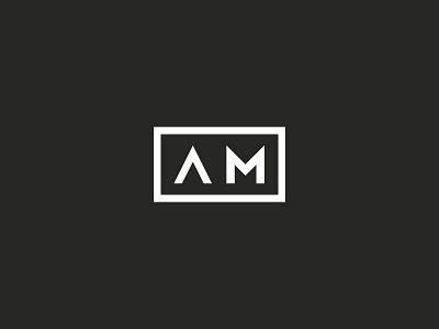 Alexandru Molnar Personal Logo AM Monogram am brand design identity logodesign mark minimal modern monogram simple symbol typography