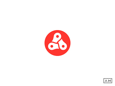BMX Chain Logo bike brand design graphic icon identity logo logodesign mark minimal sport symbol