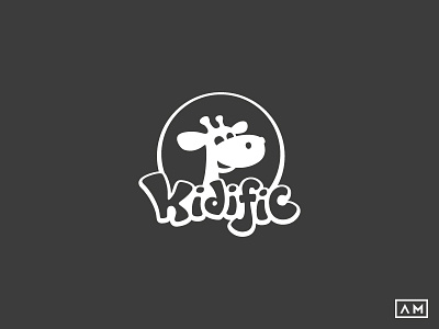 Kidific Kids Shop Logo animal brand creative designagency giraffe identity kidslogo logo logodesign logodesigner love simple