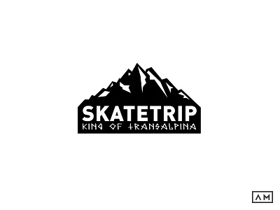 Skatetrip Logo Design brand fun identity logo logodesign longboard mountain road romania skate sport transalpina