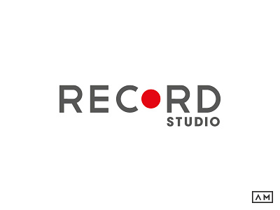 Record Studio Logotype business film logo logodesigner logodesigns logotype media movie record studio video visual