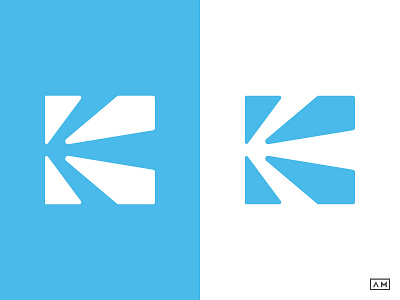 K Letter Logo Design brand k logo logo designs logodesigner logodesigns mark minimal modern negativespace simple symbol