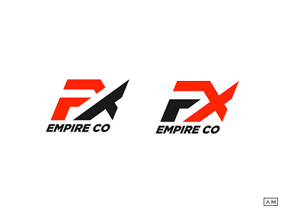 Empire Fx Co. Logo Design bold effects empire fx identity logo mark minimal modern red special symbol