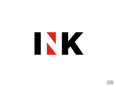 INK negative space wordmark