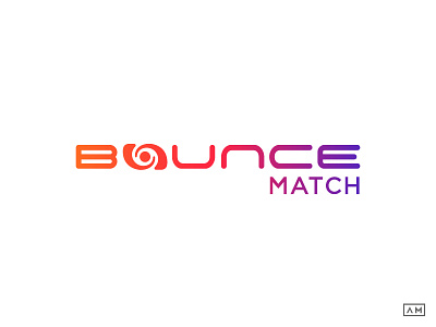 Bounce Match Logo Design bounce brand branding identity logo logotype mark match sport start up symbol wordmark
