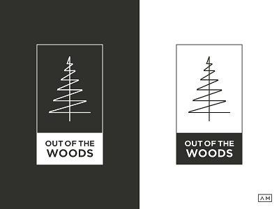 Out Of The Woods - Logo Design / Patch / Emblem agency brand brand identity emblem forest logo logo design modern patch tree visual identity woods