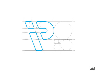 Ifotoprint Logo Guides and Grids based on the Golden Ratio branding i icon instant logo logo design logodesign mark p photography print symbol