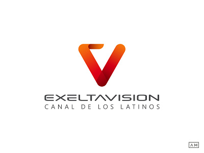 Exeltavision Tv - Logo Design / Monogram brand branding gradient icon logo logodesign mark minimal modern monogram simple symbol