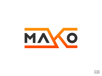 Mako - Logo Design / Wordmark brand branding gradient k logo logodesign mako mark minimal modern symbol type