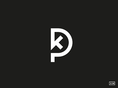 Parkour - PK - Logo Design / Monogram / Lettermark brand k logo logodesign mark minimal modern monogram p parkour symbol type