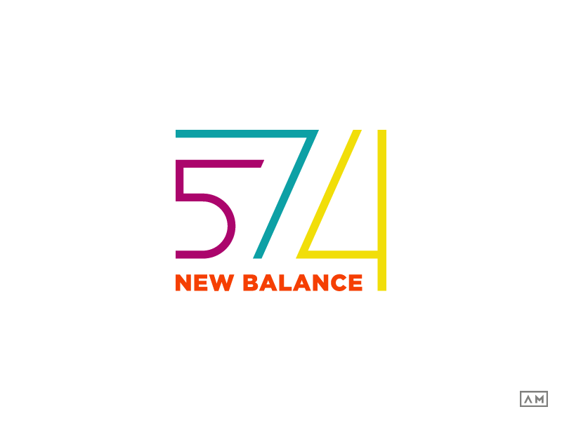New Balance 574 Lettermark Design 