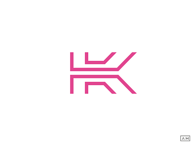 K Logo Lineart Geometric Minimal k logo klogo line art logo lineart brand lineart branding lineart logo logo design logo mark logo symbol logodesign modern logo design monoline logo